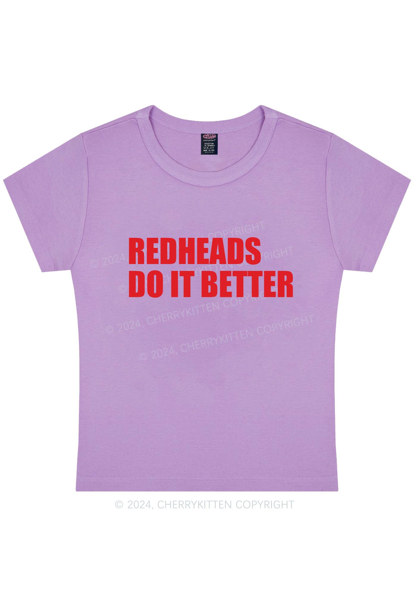 Redheads Do It Better Y2K Baby Tee Cherrykitten