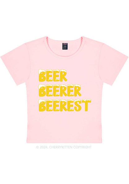 Beer Beerer Beerest Y2K Baby Tee Cherrykitten