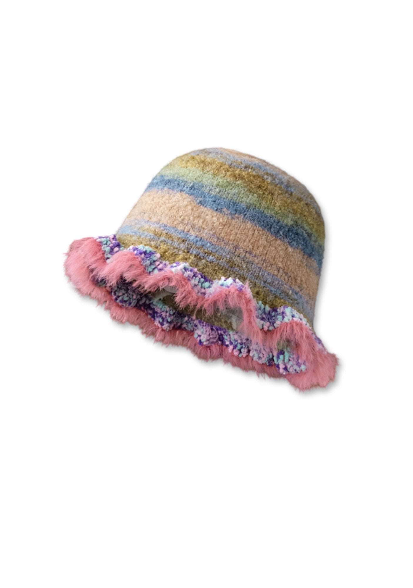 Colorful Woven Y2K Bucket Hat Cherrykitten