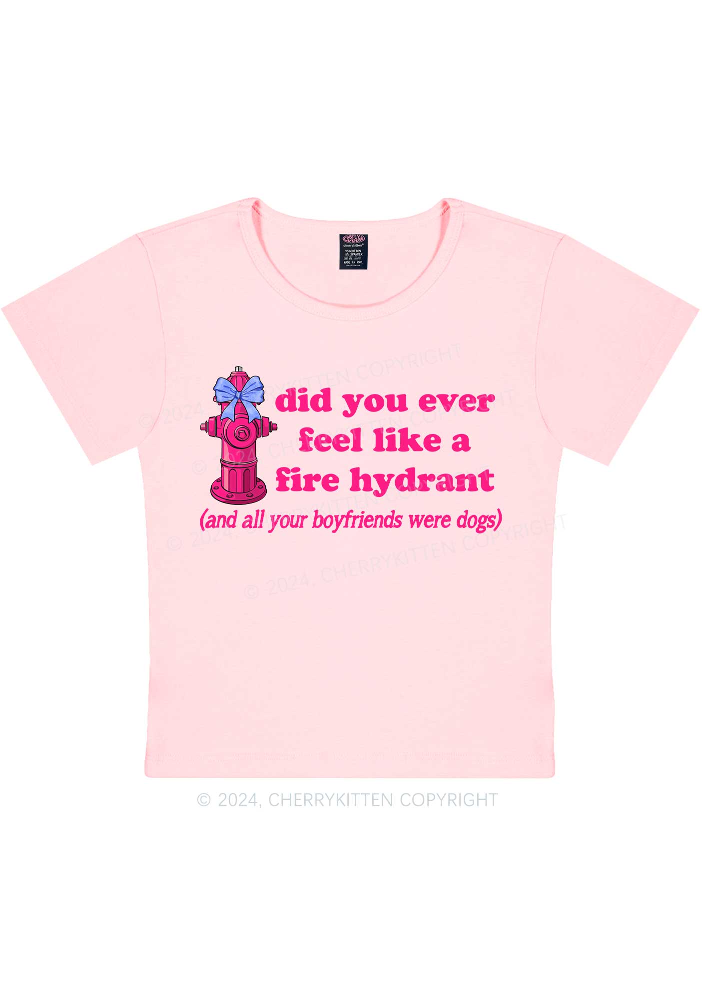 Fire Hydrant Y2K Baby Tee Cherrykitten