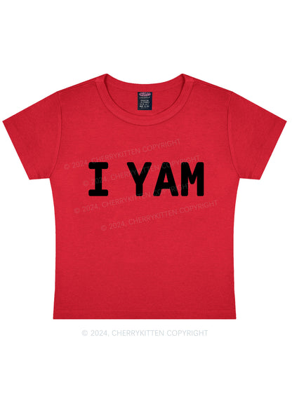 I Yam Y2K Valentine's Day Baby Tee Cherrykitten