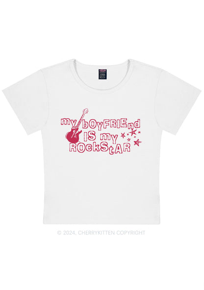 Curvy My Boyfriend Is Rockstar Y2K Baby Tee Cherrykitten