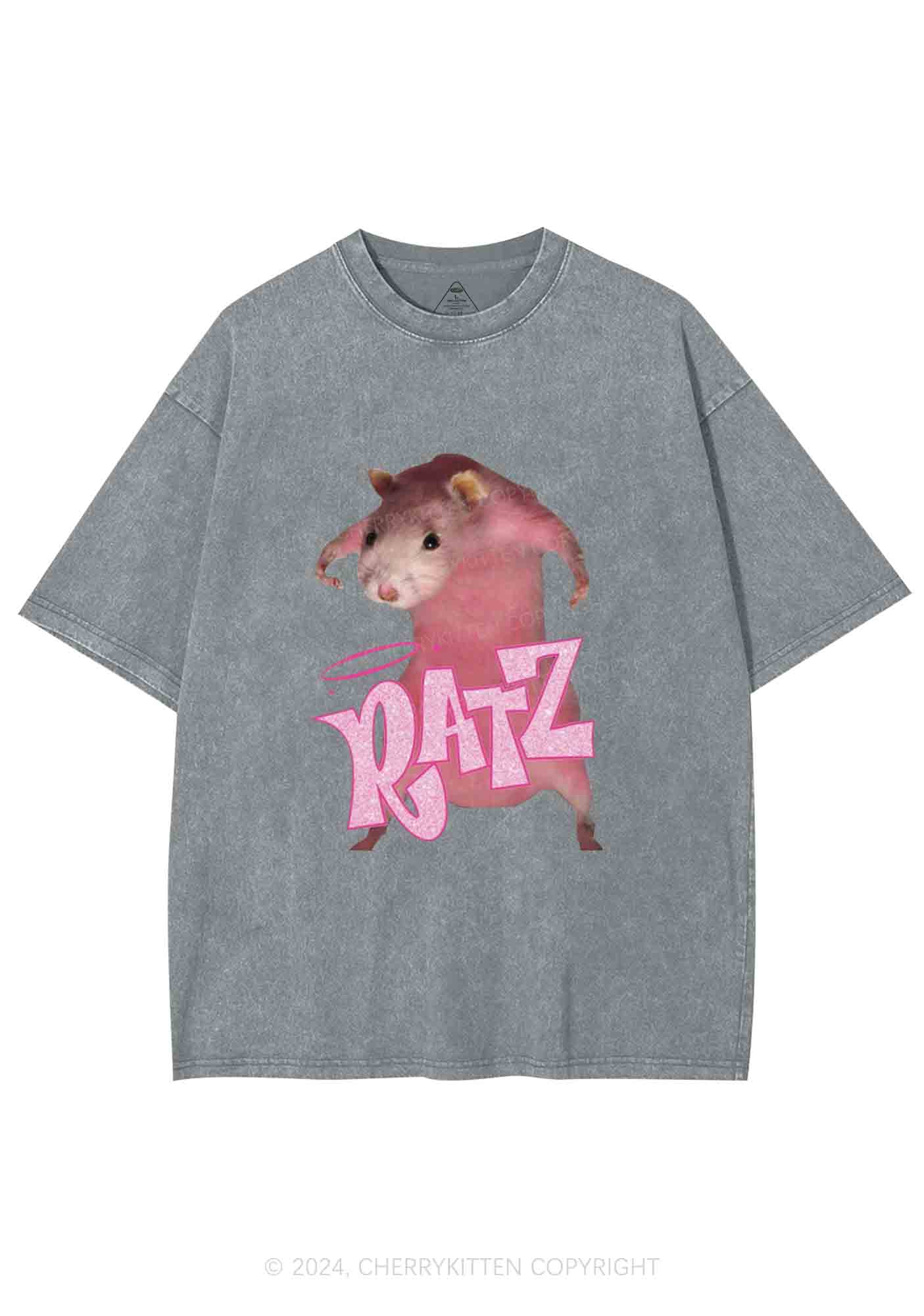 Pink Ratz Y2K Washed Tee Cherrykitten