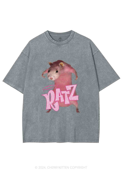 Pink Ratz Y2K Washed Tee Cherrykitten