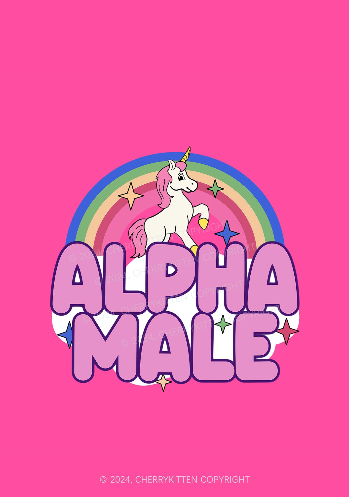 Rainbow Unicorn Alpha Male 1Pc Y2K Pin Badge Cherrykitten