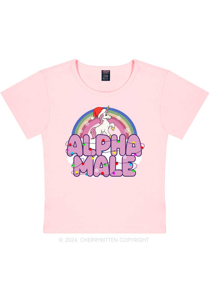 Christmas Alpha Male Y2K Baby Tee Cherrykitten