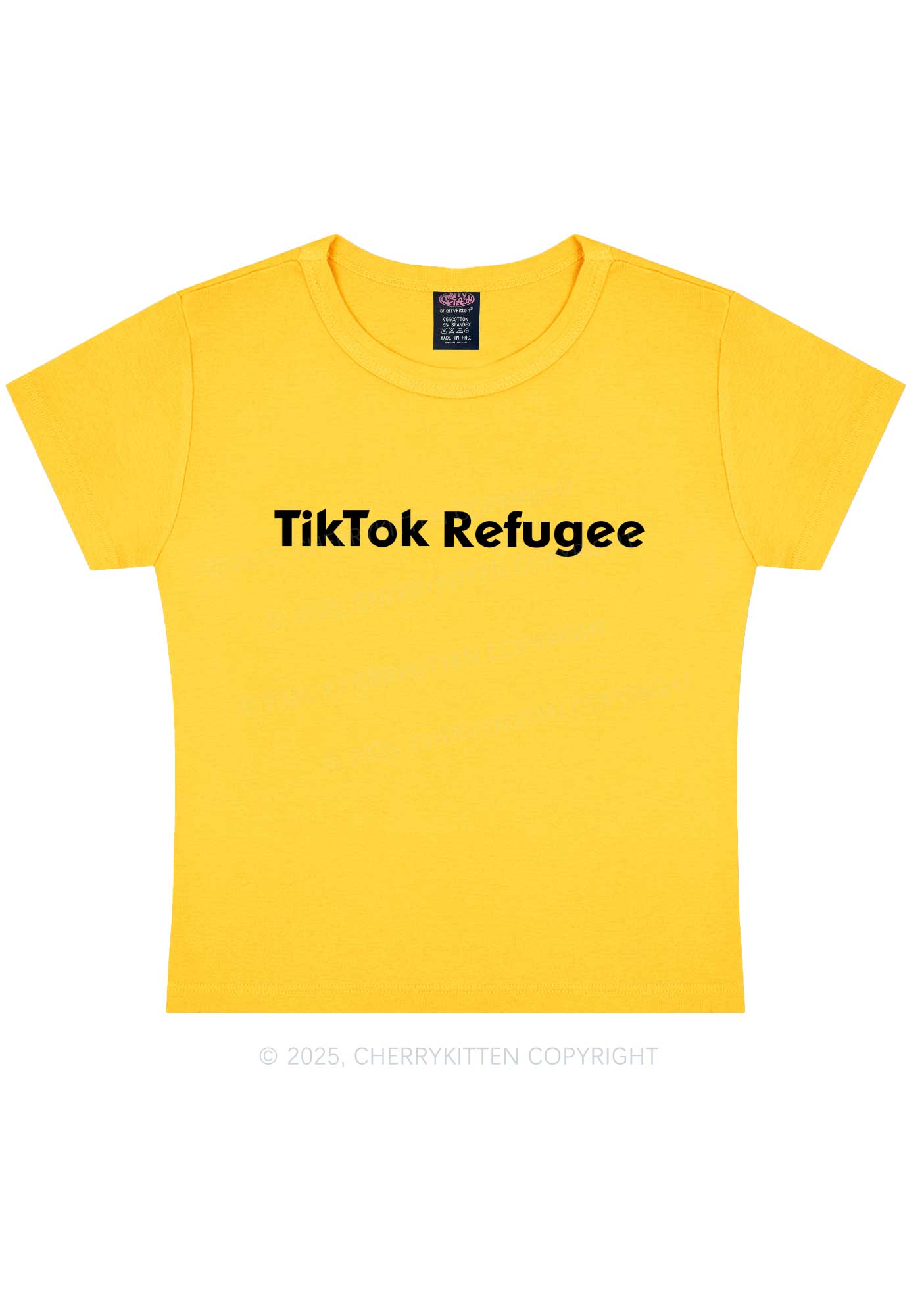 TT Refugee Y2K Baby Tee Cherrykitten