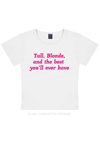 Best Tall Blonde Y2K Baby Tee Cherrykitten