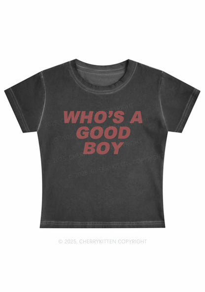 Who's A Good Boy Y2K Vintage Classic Tee Cherrykitten