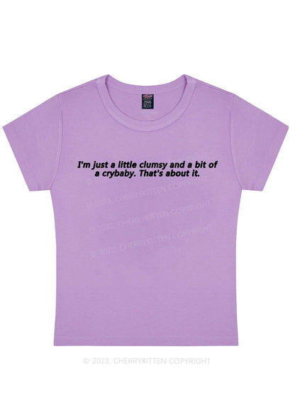 Curvy Clumsy Crybaby Y2K Baby Tee Cherrykitten