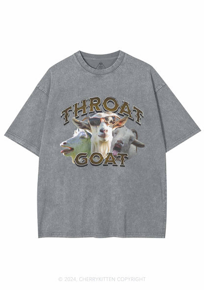 Three Throat Goats Y2K Washed Tee Cherrykitten