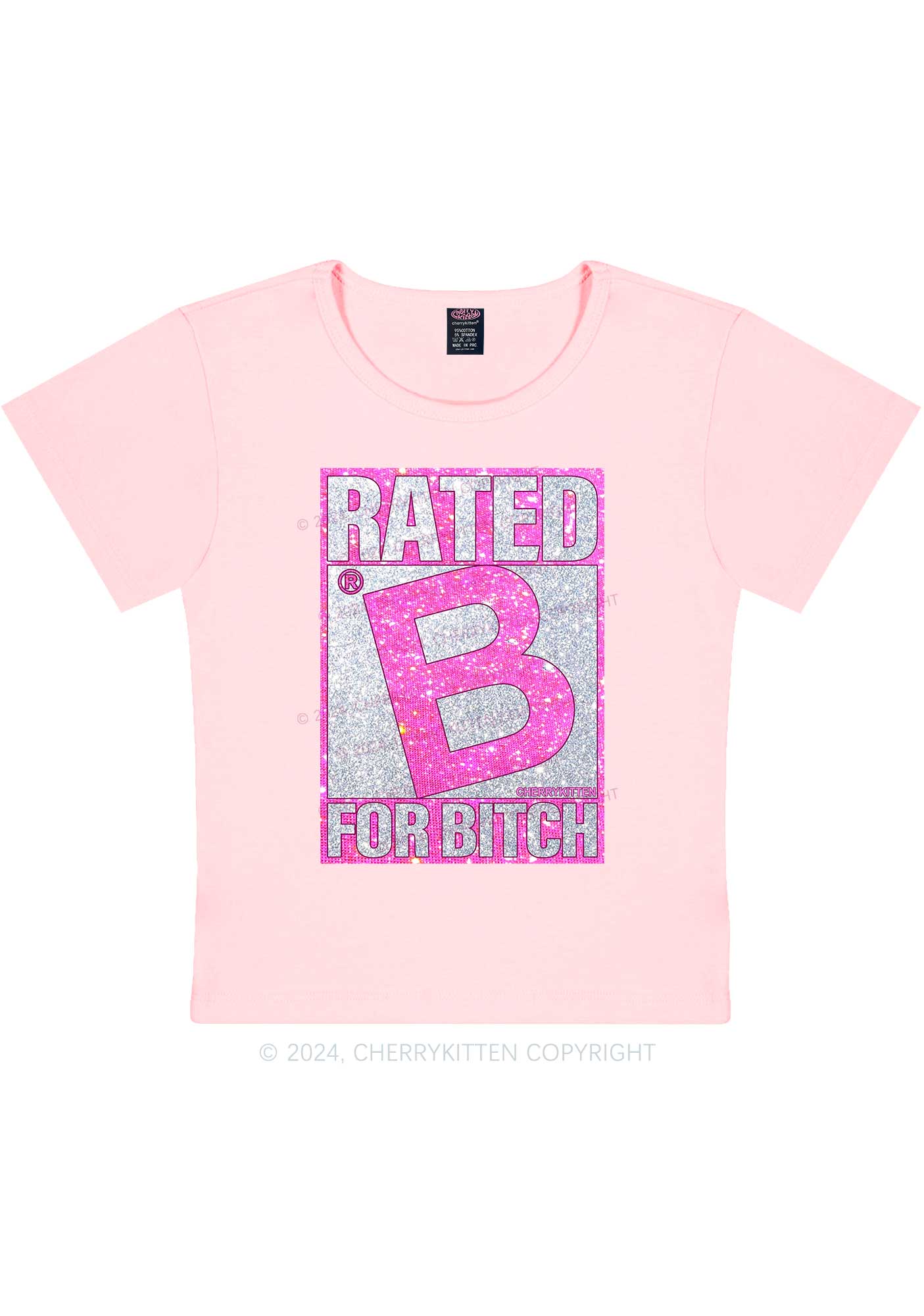 Rated For Bxxch Y2K Baby Tee Cherrykitten