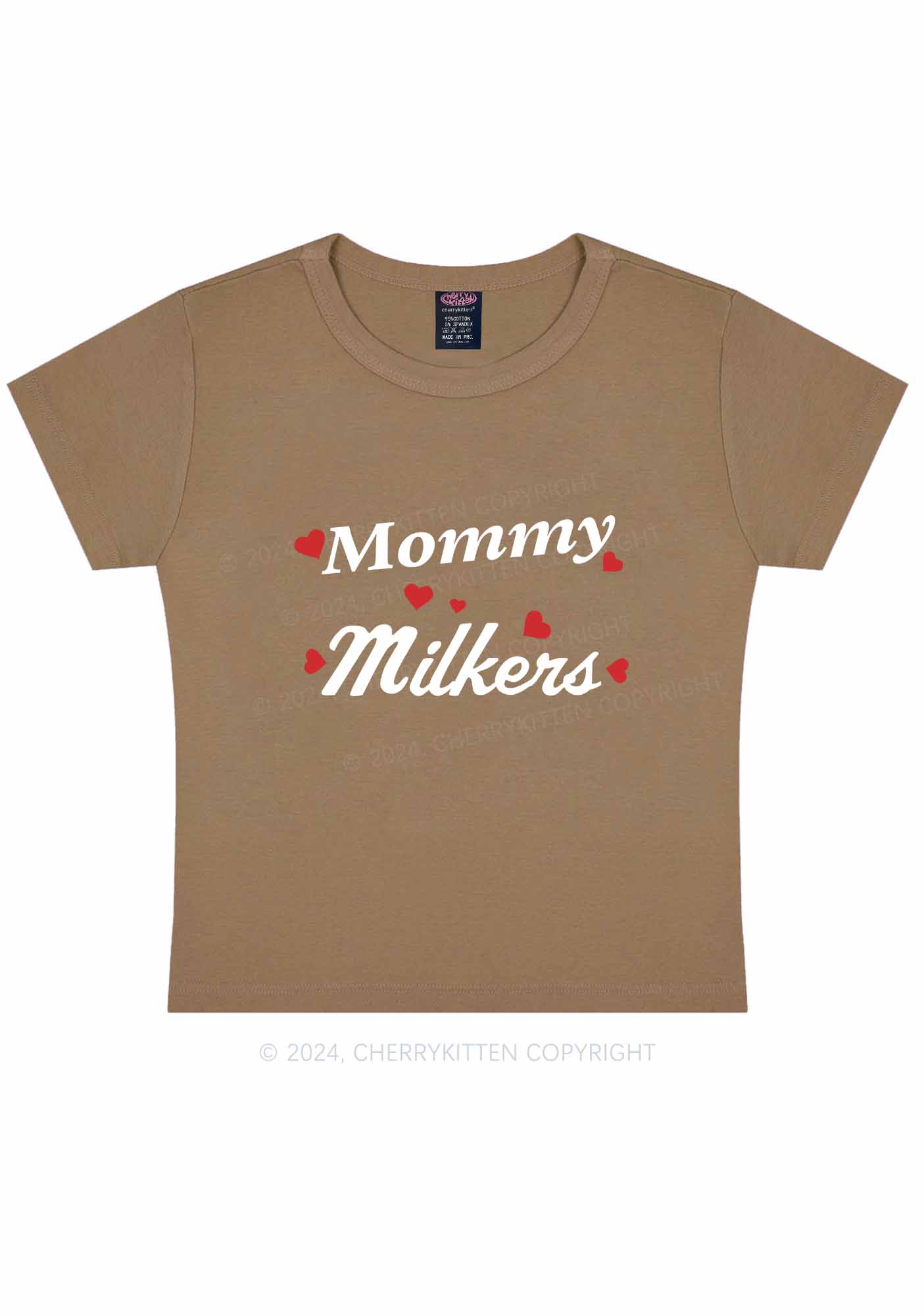 Mommy Milkers Y2K Baby Tee Cherrykitten