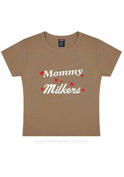 Mommy Milkers Y2K Baby Tee Cherrykitten