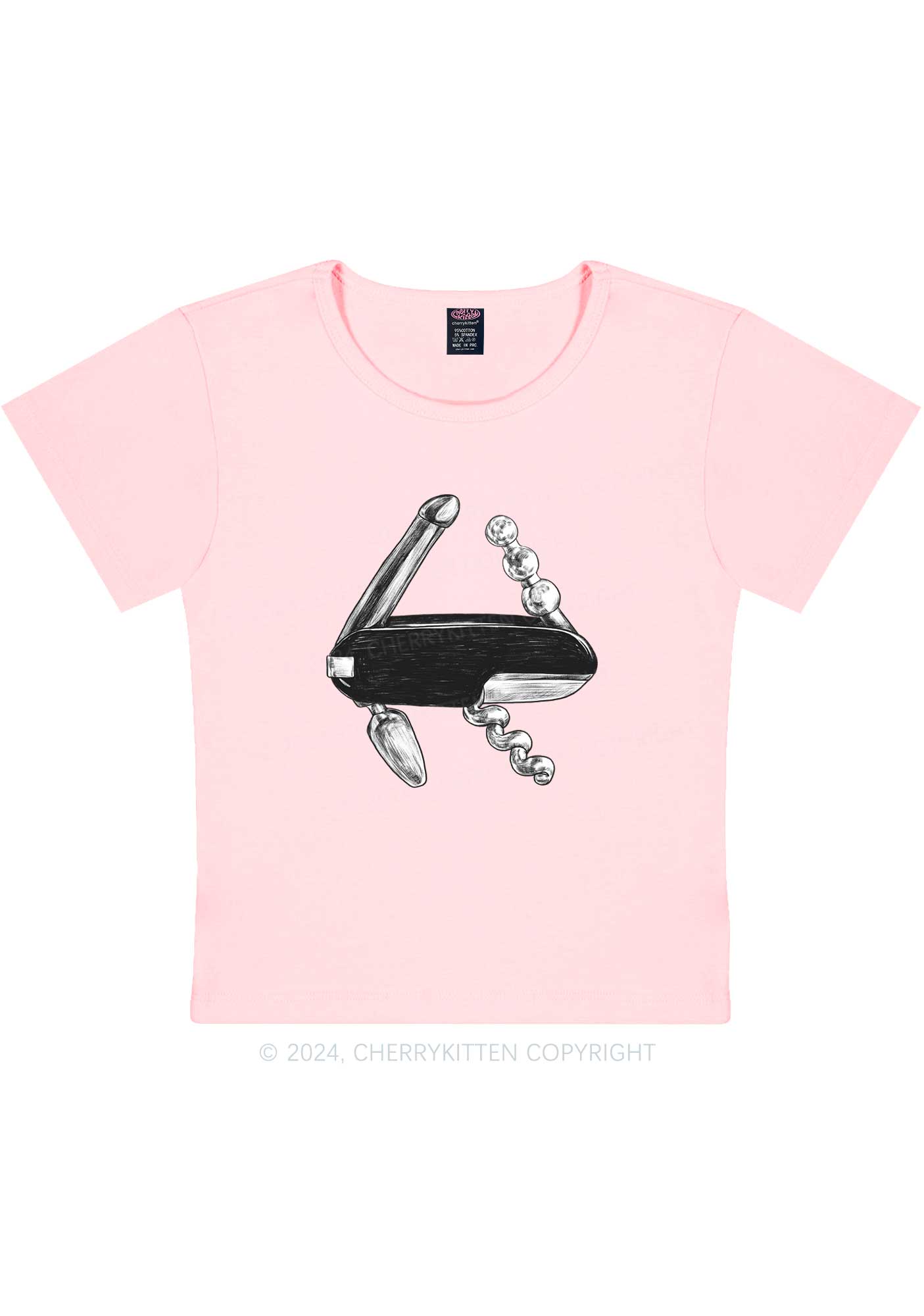 Bottle Opener Y2K Baby Tee Cherrykitten