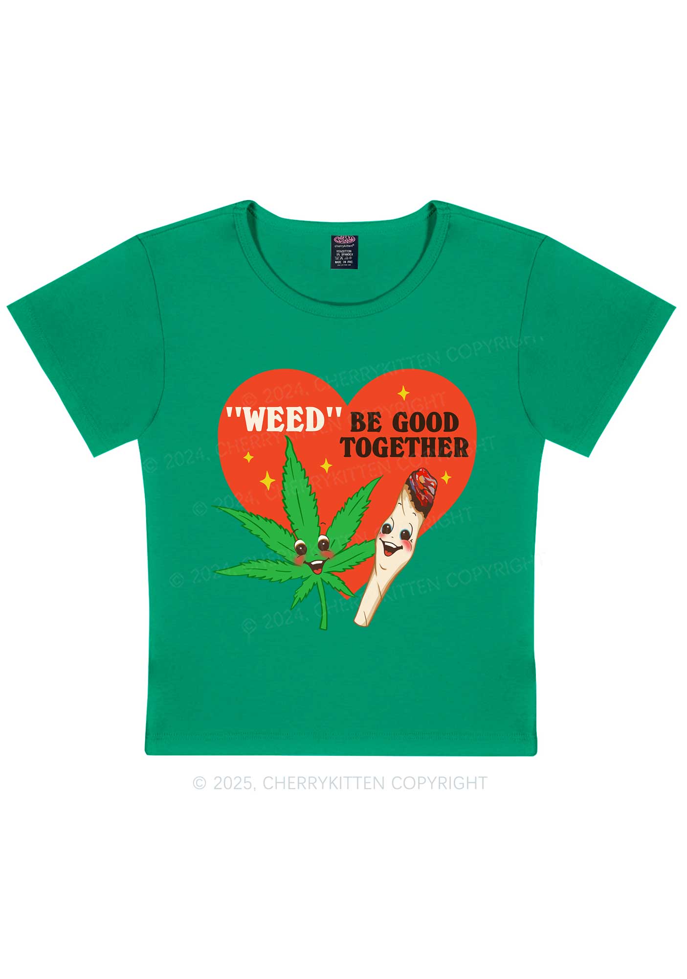 Be Good Together Y2K Baby Tee Cherrykitten