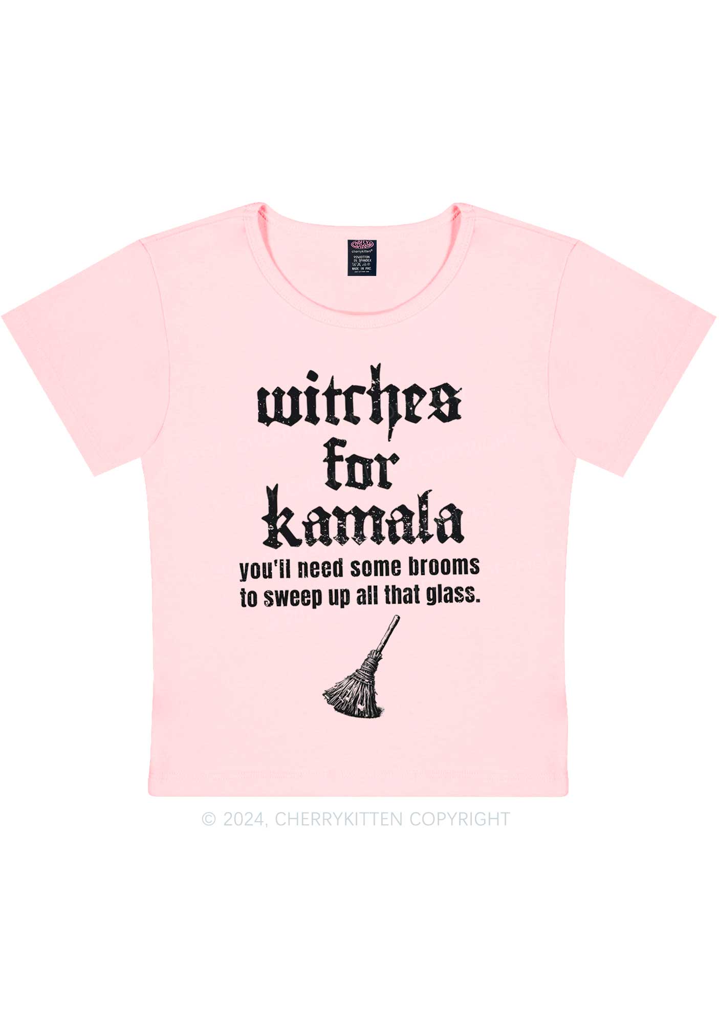 Halloween Witches for Kamala Y2K Baby Tee Cherrykitten