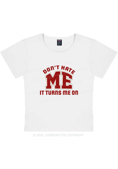 Don't Hate Me Y2K Baby Tee Cherrykitten