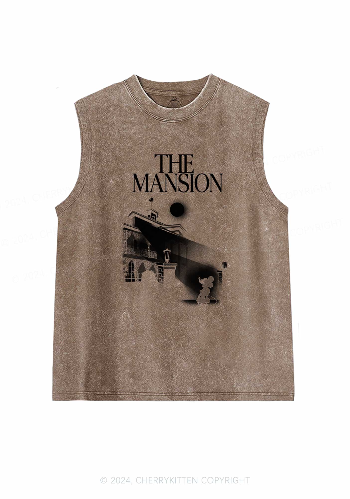 Halloween The Mansion Y2K Washed Tank Cherrykitten