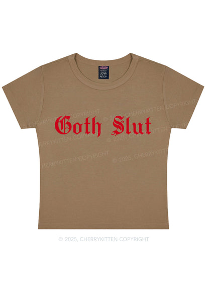 Goth Slxt Y2K Baby Tee Cherrykitten