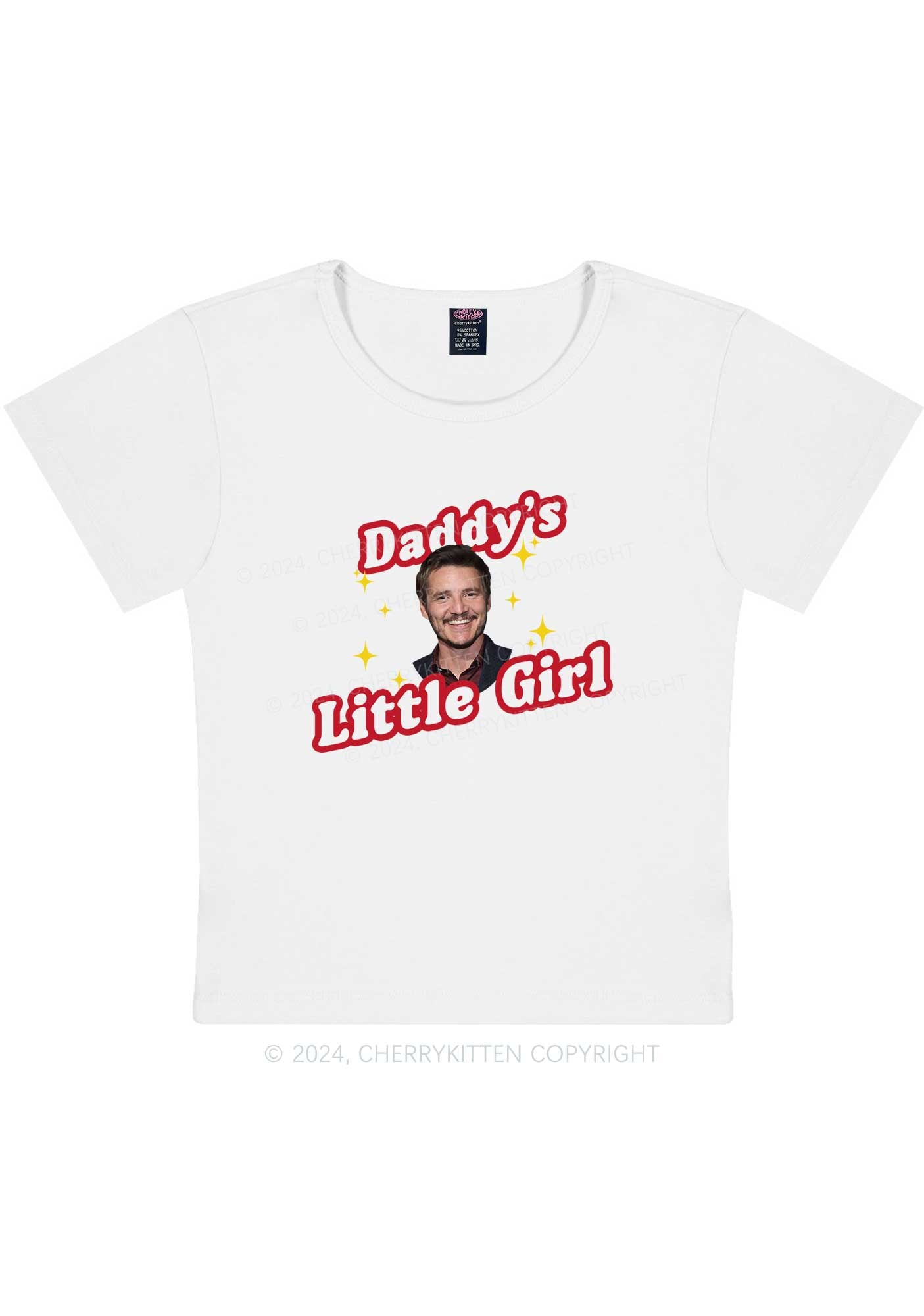 Curvy Daddy's Little Girl Y2K Baby Tee Cherrykitten