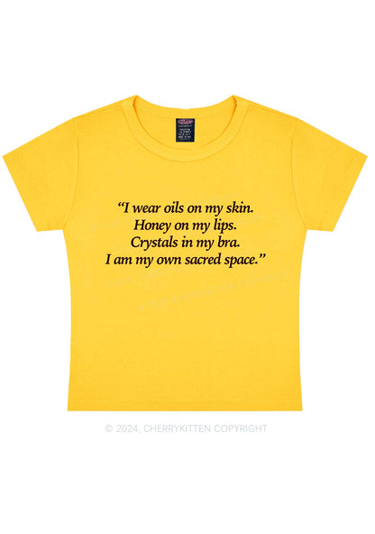 My Sacred Space Y2K Baby Tee Cherrykitten