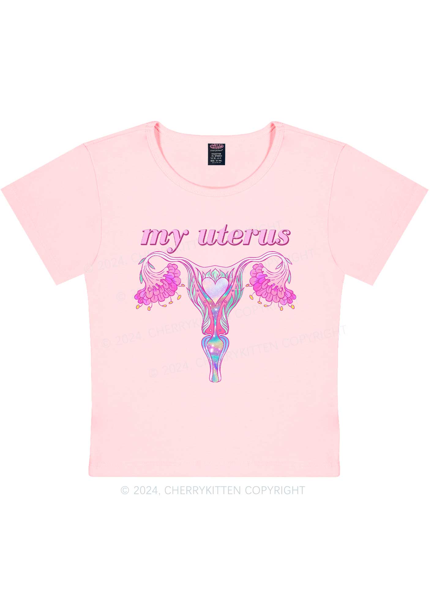 Female Organ Y2K Baby Tee Cherrykitten