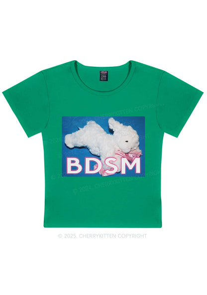 BDSM Goat Y2K Baby Tee Cherrykitten