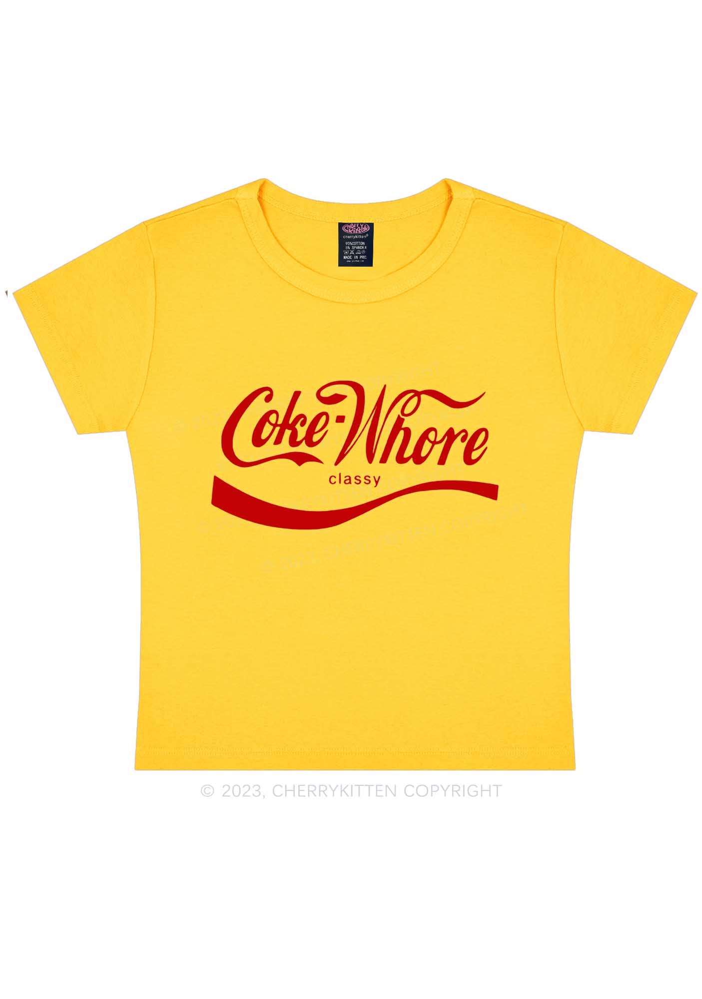 Coke Hore Y2K Baby Tee Cherrykitten