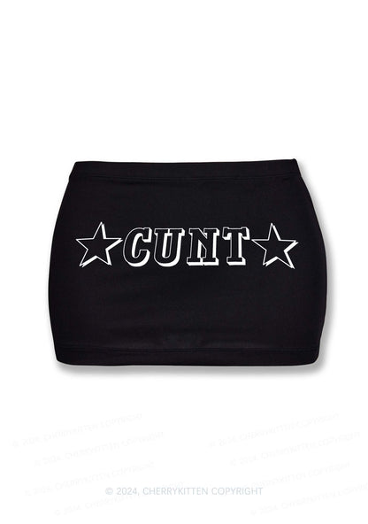 Star Count Y2K Mini Hip Skirt Cherrykitten