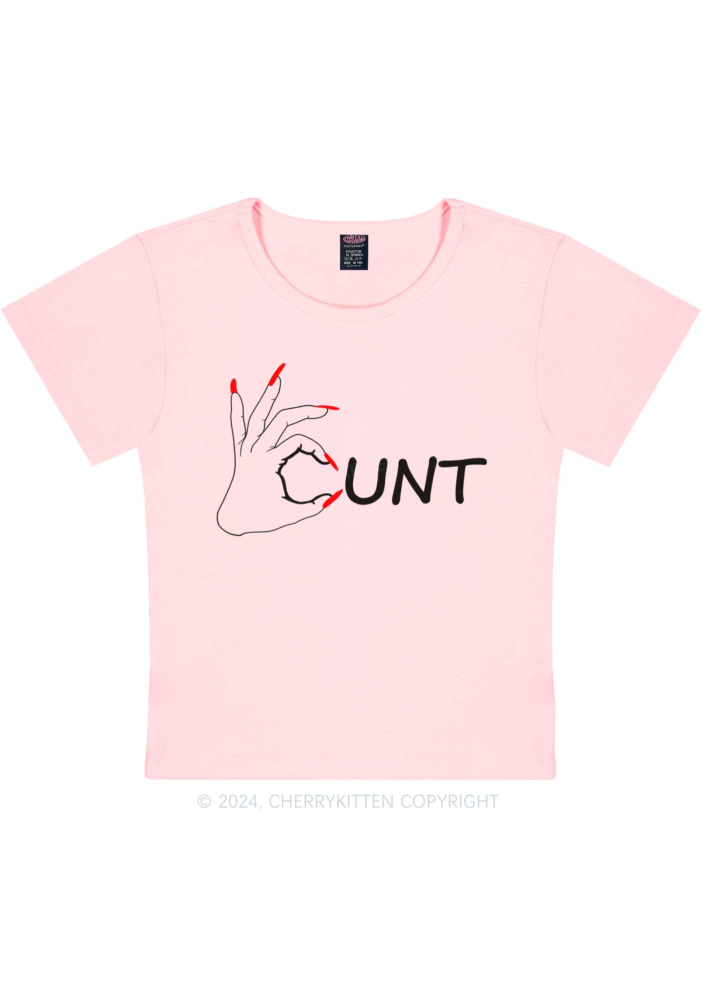 Clever Cxxt Y2K Baby Tee Cherrykitten