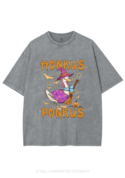 Honkus Ponkus Halloween Y2K Washed Tee Cherrykitten