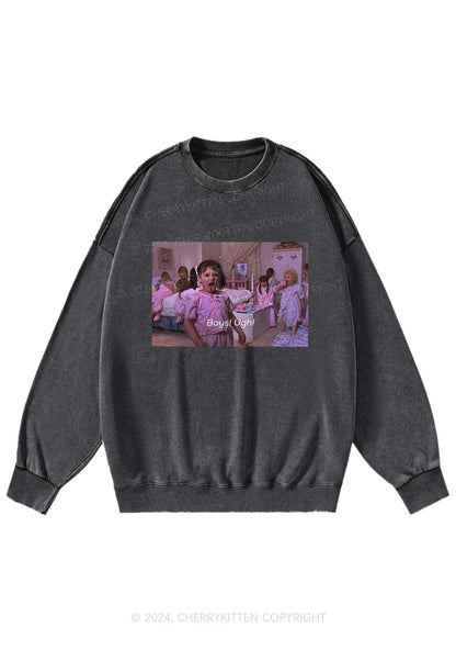 Boys Ugh Y2K Washed Sweatshirts Cherrykitten