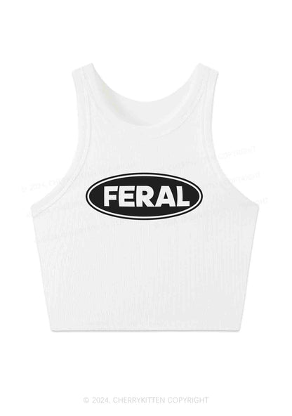 Feral Y2K Crop Tank Top Cherrykitten