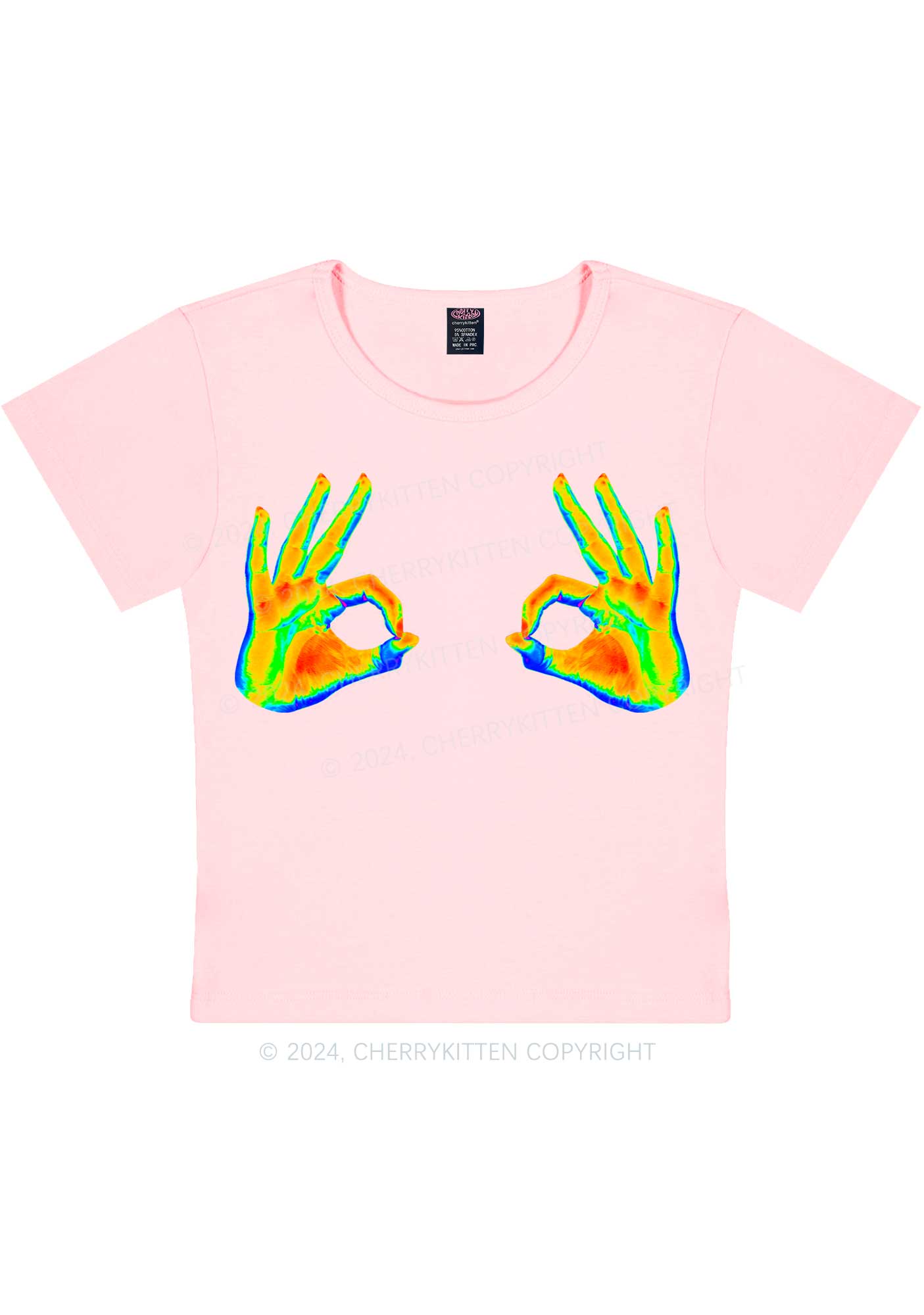 Thermal Ok Y2K Baby Tee Cherrykitten