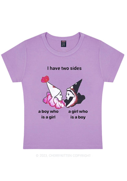 Curvy I Have Two Sides Y2K Baby Tee Cherrykitten