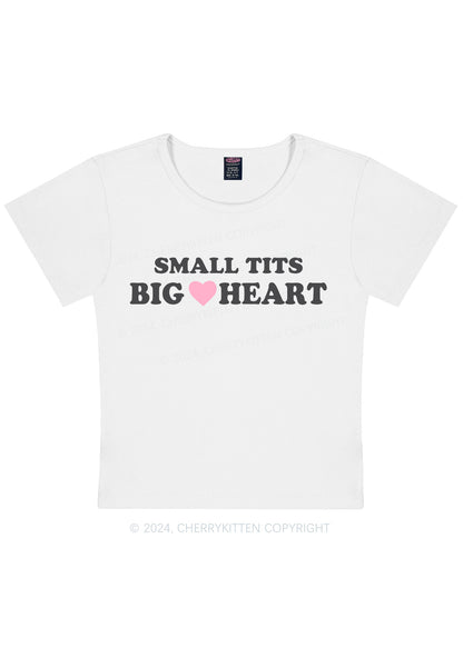 Curvy Small But Big Heart Y2K Baby Tee Cherrykitten