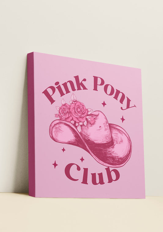 Pink Pony Club Y2K Canvas Wall Art Cherrykitten