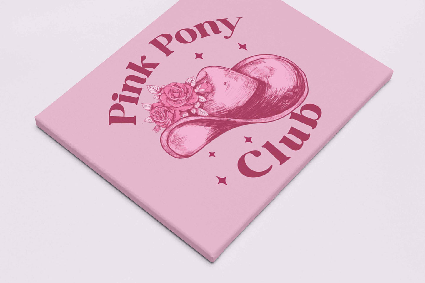 Pink Pony Club Y2K Canvas Wall Art Cherrykitten