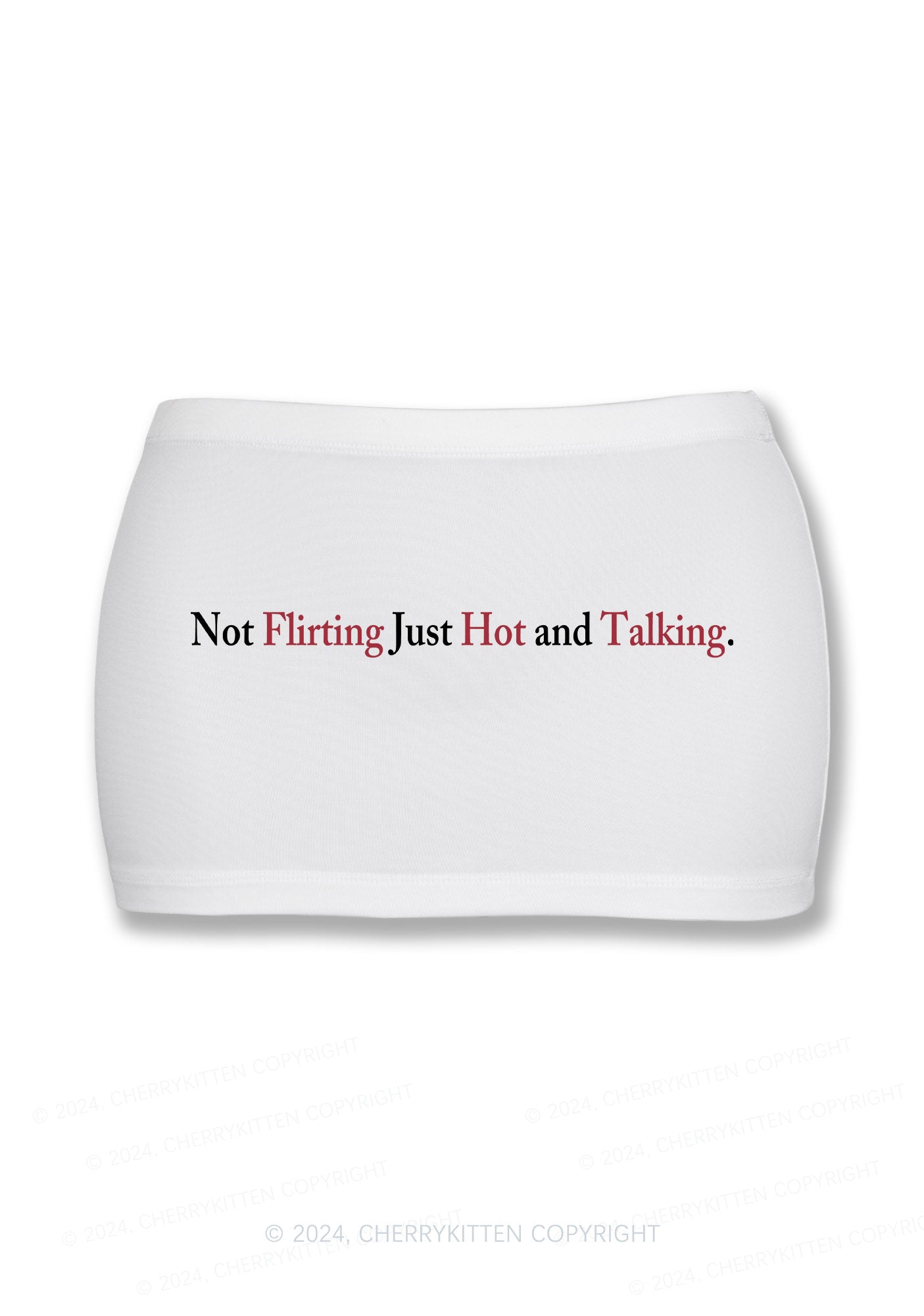 Just Hot And Talking Y2K Mini Hip Skirt Cherrykitten