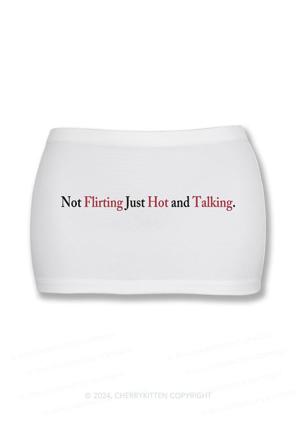 Just Hot And Talking Y2K Mini Hip Skirt Cherrykitten