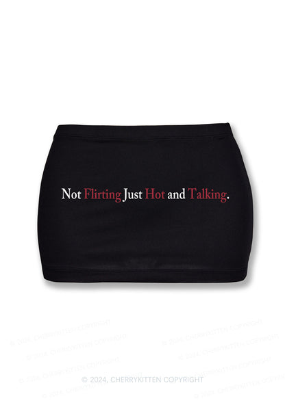 Just Hot And Talking Y2K Mini Hip Skirt Cherrykitten