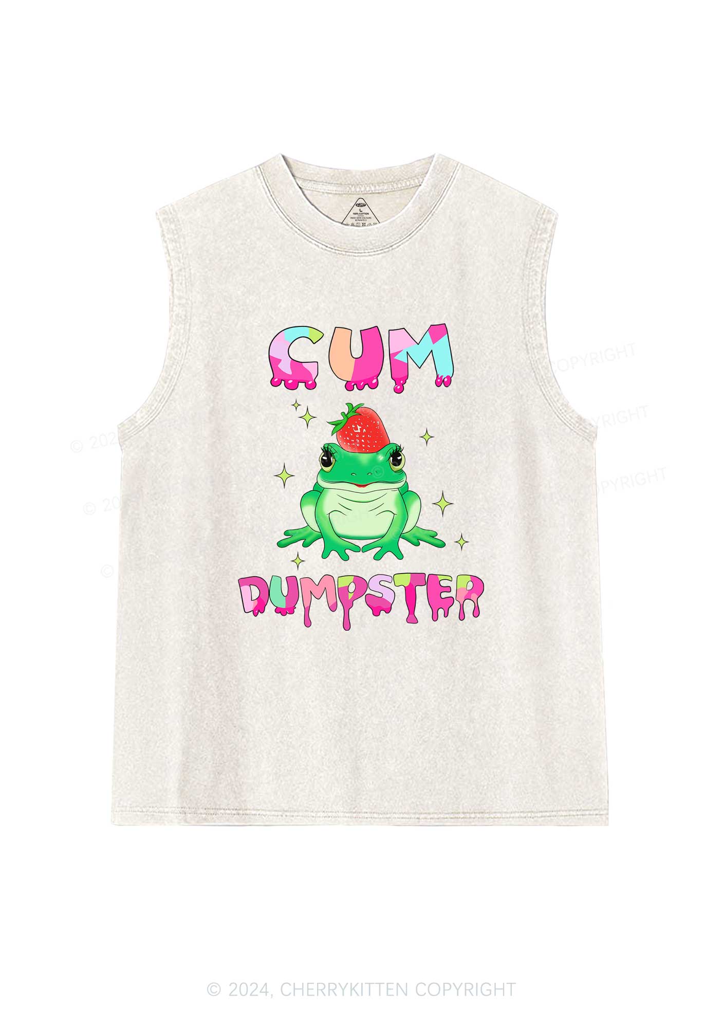 Frog Cxm Dumpster Y2K Washed Tank Cherrykitten