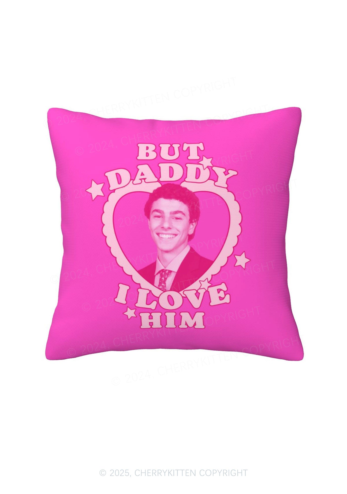 Daddy I Love Him Luigi Y2K Throw Pillow Cover Cherrykitten