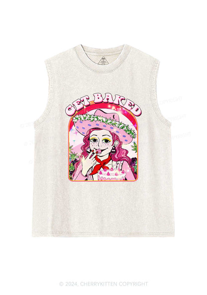 Get Baked Y2K Washed Tank Cherrykitten