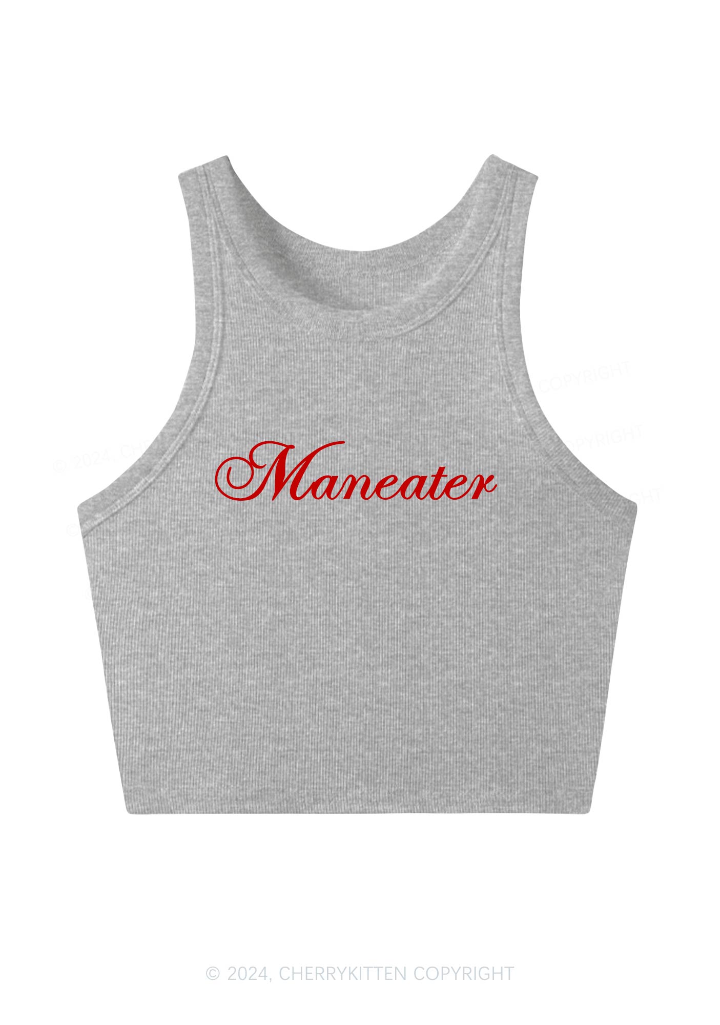 Maneater Y2K Crop Tank Top Cherrykitten