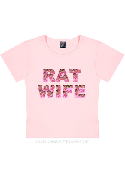 Rat Wife Y2K Baby Tee Cherrykitten