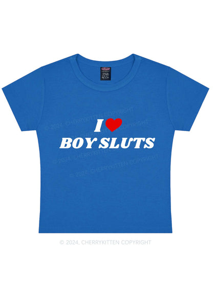 I Love Boy Slxt Y2K Baby Tee Cherrykitten