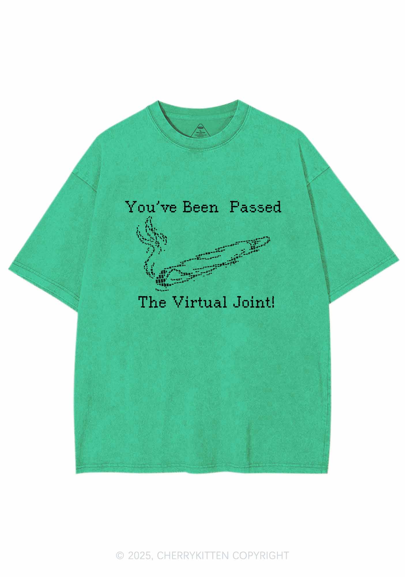 The Virtual Joint Y2K Washed Tee Cherrykitten