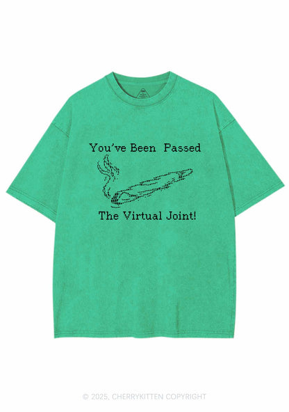 The Virtual Joint Y2K Washed Tee Cherrykitten